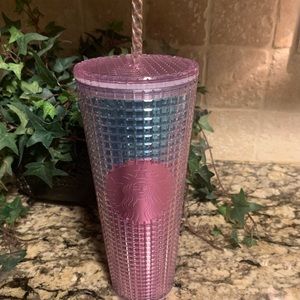 Starbucks Summer 2021 - ombré Pink and Blue 24 oz Grid Cold Cup (Tumbler) NEW